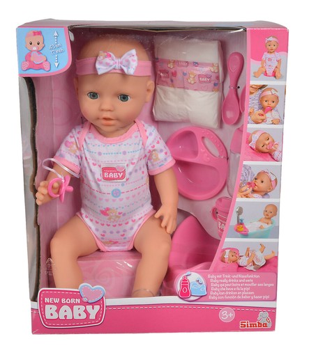 Babypuppe 43cm mit zubehör - babypuppe,